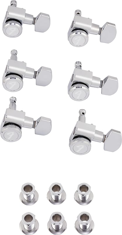 Fender Locking Stratocaster/Telecaster Polished Chrome Tuning Machines image 1