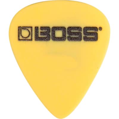 Boss - BPK-12-D73 - Derlin Guitar Picks - Medium / Yellow / .73mm - Pack of 12 image 1