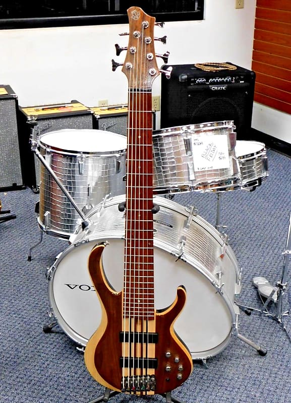 2018 Ibanez BTB747 7String Electric Bass Guitar! Low Gloss Reverb