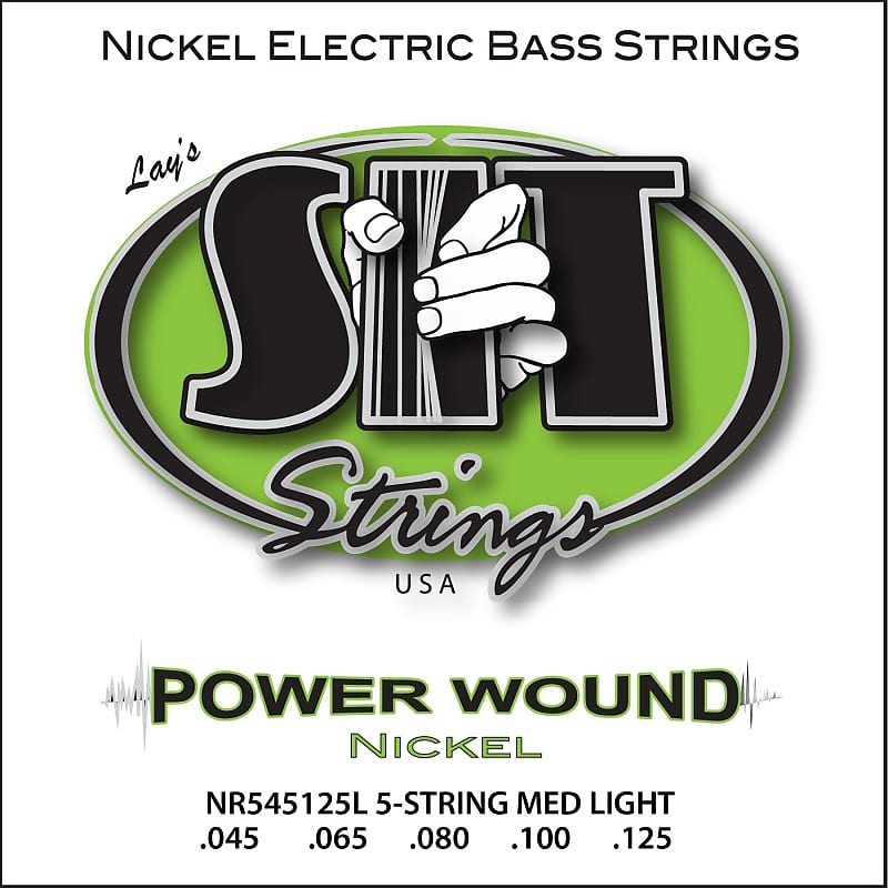 SIT NR545125L 5-String Bass Strings Light Power Wound Nickel image 1