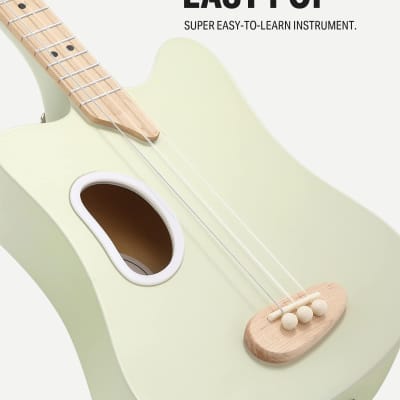 Donner 3 String Acoustic Guitar - Green image 2