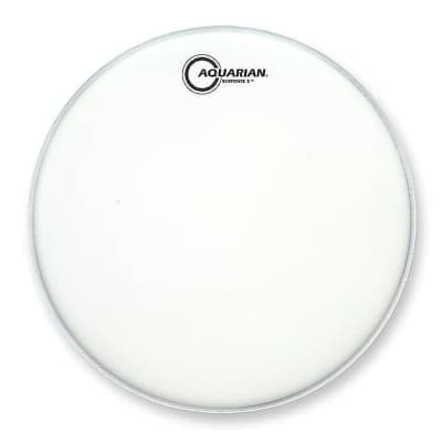Aquarian TCRSP2-12 12" White Texture Coated Response 2 Drum Head w/ Video Link image 1