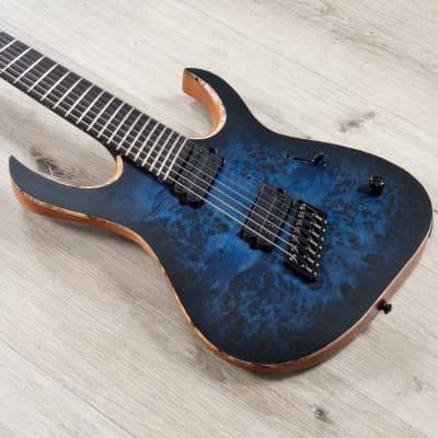 Mayones Setius GTM 7 Trans Dirty Blue Burst (Bare | Reverb