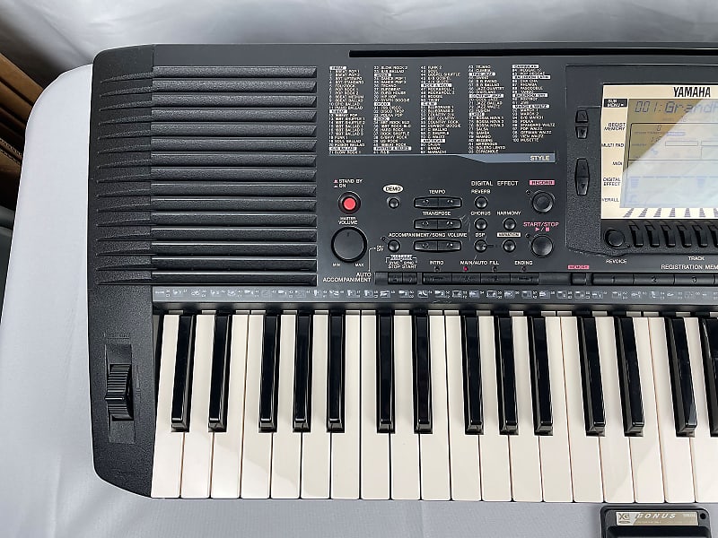 Yamaha PSR-530 Portatone Rare Arranger Keyboard + Cartridge & OEM Adaptor Very Clean Tested image 1