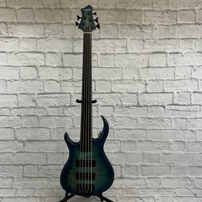 Sire Marcus Miller M7 Left-Handed 5-String Electric Bass - Transparent Blue w/ Gig Bag image 22