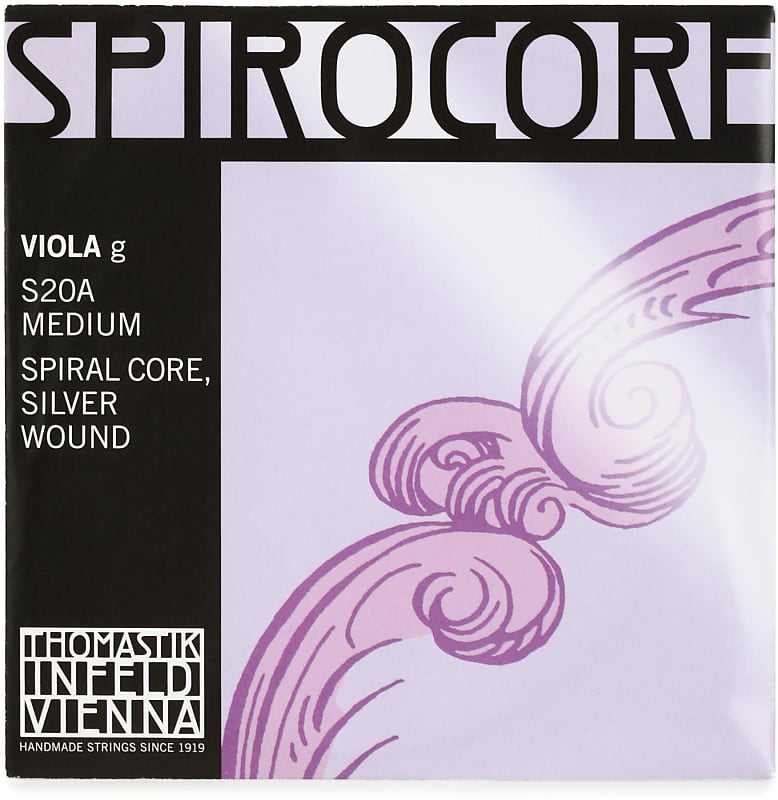 Thomastik-Infeld S20A Spirocore Viola G String - 4/4 SIze Silver Wound image 1