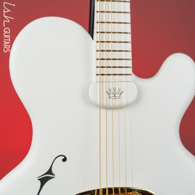 2010 Ritter Princess Isabella CO Edition Baritone Guitar White image 3