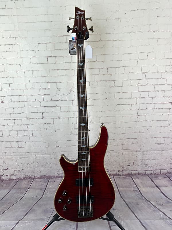 SCHECTER OMEN EXTREME 4 BLACK CHERRY - LEFT HANDED **B | Reverb