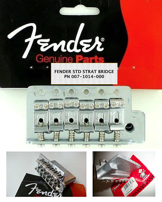 New Bridge Fender STRATOCASTER 2 " 1/16 Chrome 0071014049 Reverb