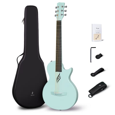 Enya Nova Go Carbon Fiber Acoustic Guitar Blue (1/2 Size) image 8