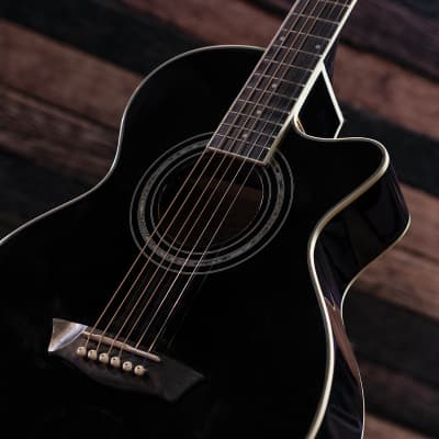 Washburn EA10B Festival Jumbo Acoustic-Electric Guitar (B-Stock) image 9