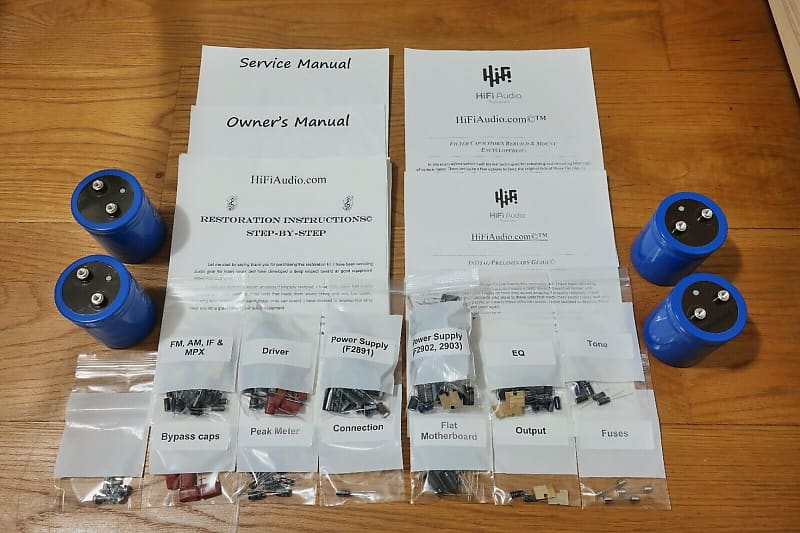 Sansui G22000 restoration  kit filter capacitor repair rebuild fix  			