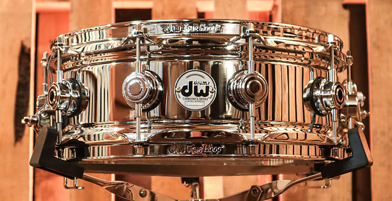 DW Collector's True-Sonic Chrome Over Brass 5x14 Snare Drum - DRVC0514SAC image 1