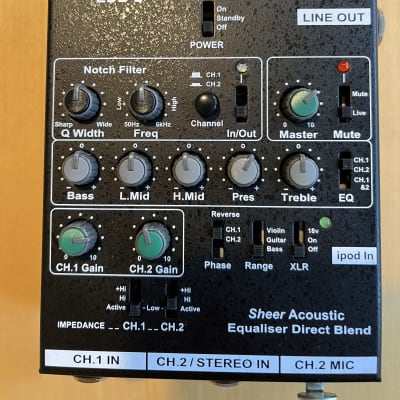Headway EDB-2 H.E 2-Channel Acoustic Instrument Preamp/DI Headway EDB-2 H.E 2-Channel Acoustic Instrument Preamp/DI