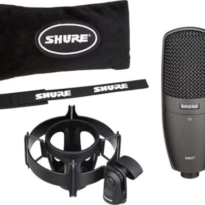 Shure SM27 Large-Diaphragm Condenser Microphone, Black image 1