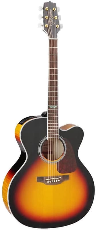 Takamine 6 String Acoustic-Electric Guitar, Right Handed, Sunburst (GJ72CE-BSB) image 1