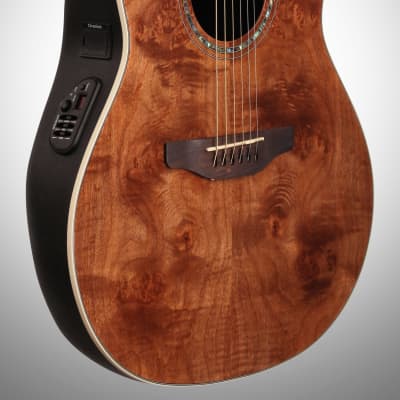 Ovation CS24P-NBM Celebrity Plus Mid-Depth Selected Figured Top 6-String Acoustic-Electric Guitar image 5