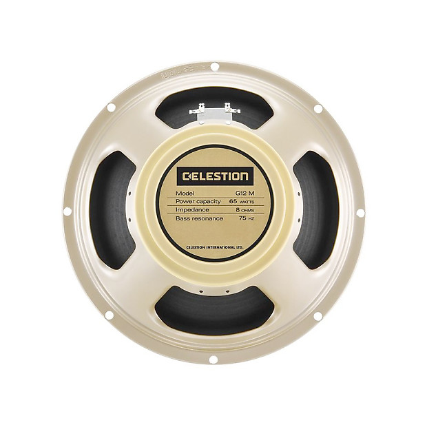 Celestion G12M-65 12" Classic Series Creamback 65W 8 Ohm Speaker Cream 2010s image 1