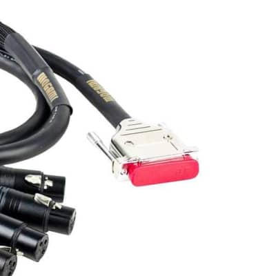 Mogami Gold 8-Channel DB25 to XLRF Multi-Channel Studio Cable Snake - 5' image 3