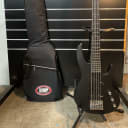 ESP LTD B-15 5-String Bass w/ Gig Bag, Bolt-On Maple Neck, Black Satin