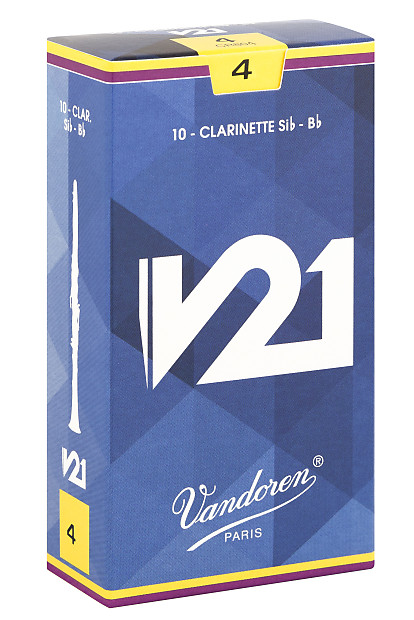 Vandoren CR804 V21 Bb Clarinet Reeds - Strength 4 (Box of 10) image 1