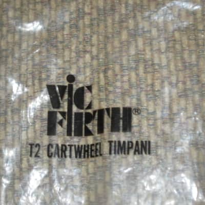 ONE pair new old stock (with packaging) Vic Firth T2 AMERICAN CUSTOM TIMPANI - CARTWHEEL MALLETS (SOFT), Head material / color: Felt / White -- Handle material: Hickory (or maybe Rock Maple) from 2010s (2019) image 23