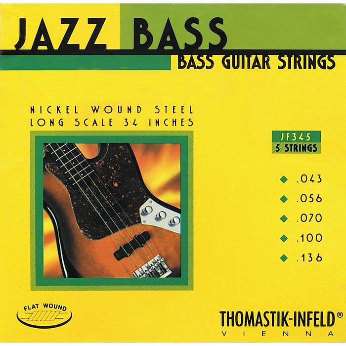 Thomastik Infeld Flatwound Nickel Jazz Bass Strings - 5-String 43-136 (JF345) image 1
