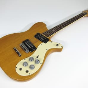 Vintage 1972-1973 Mosrite 350 Stereo Solid Body Electric Guitar Natural Mahogany Clean All Original! image 3
