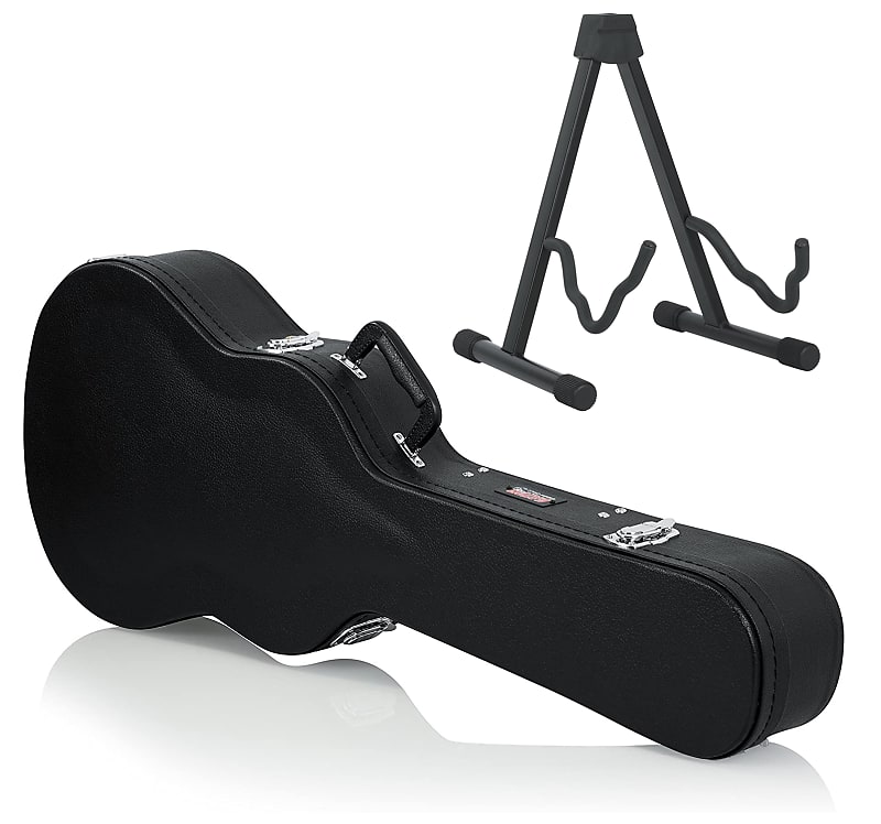 Gator Cases Acoustic Guitar Case and Stand Bundle (GWEACOU Reverb
