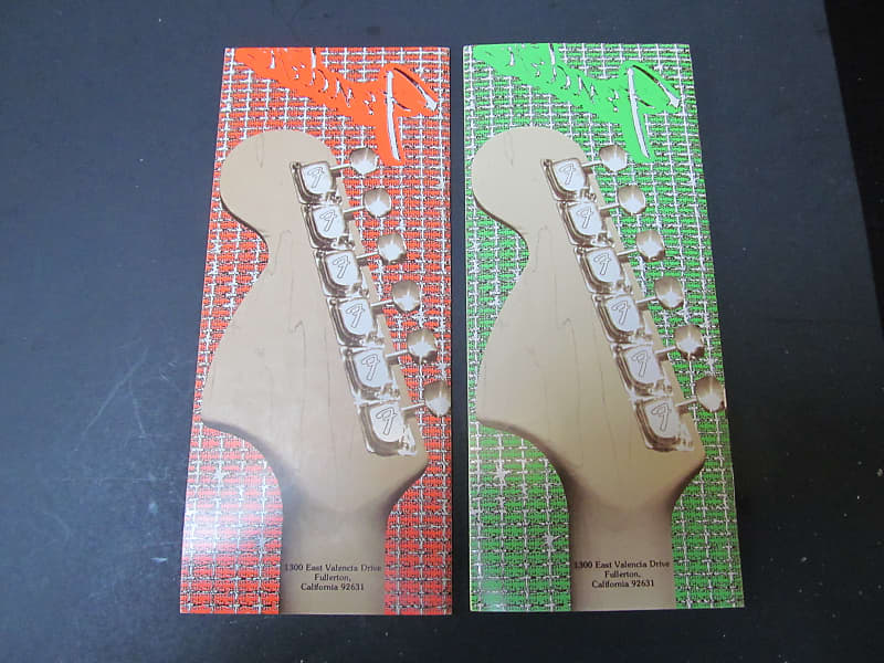 Lot of Fender Vintage Catalog Price Lists 1973, 1976, 1977