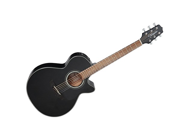 Takamine GF30CE BLK G30 Series FXC Concert Cutaway Acoustic/Electric Guitar Gloss Black image 1
