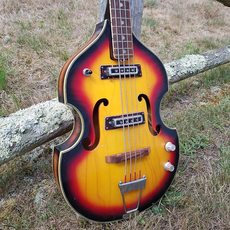 BlackJack (Teisco, Univox, Aria) Violin Bass 1960s MIJ Made Reverb