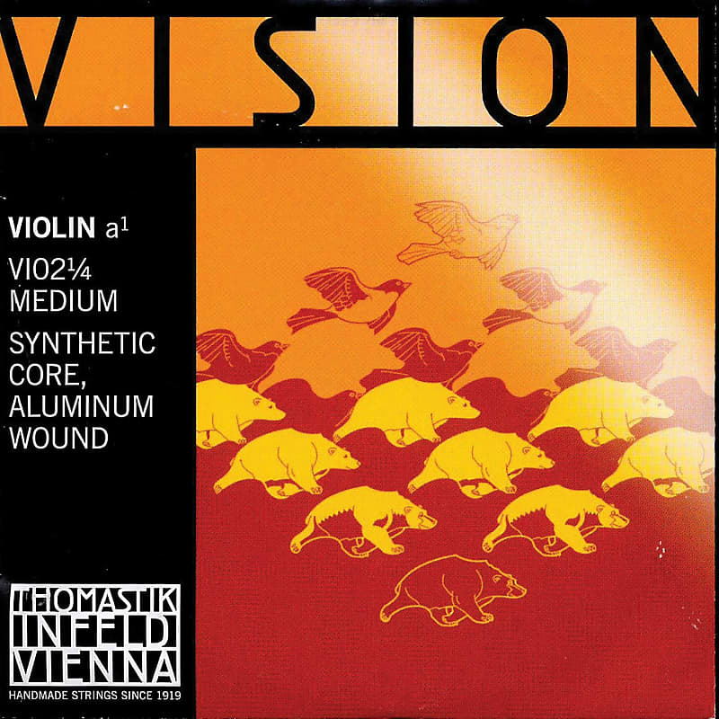 Thomastik Thomastik Vision 1/4 Violin A String - Medium - Aluminum/Synthetic image 1
