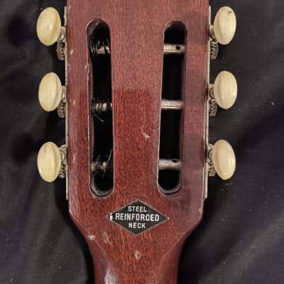 1960’s Made in Japan Silvertone  Acoustic Classical Guitar model #2688  Natural wood image 7