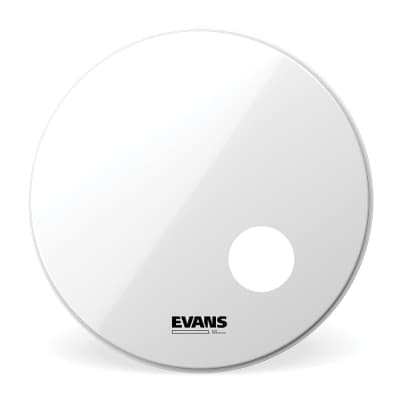 Evans EQ3 Resonant Smooth White Bass Drum Head, 20"