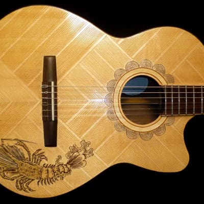Blueberry Guitar Classical Nylon String 2023 - Hand Carved & Handmade image 9
