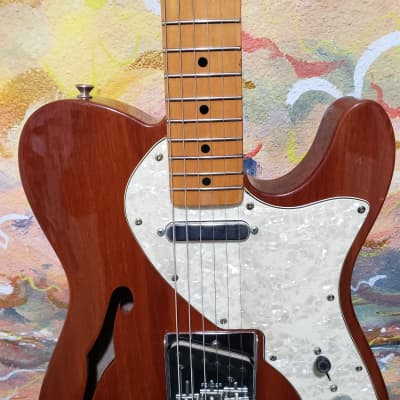 2001 Fender '69 Telecaster Thinline Natural Finish Maple Neck Mahogany Body  (Used) "Made In Mexico" image 7
