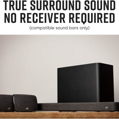 Polk SR2 Wireless Surround Sound Speakers for Select React and Magnifi Sound Bars - 2 Count (Pack of 1) (Open Box) image 5