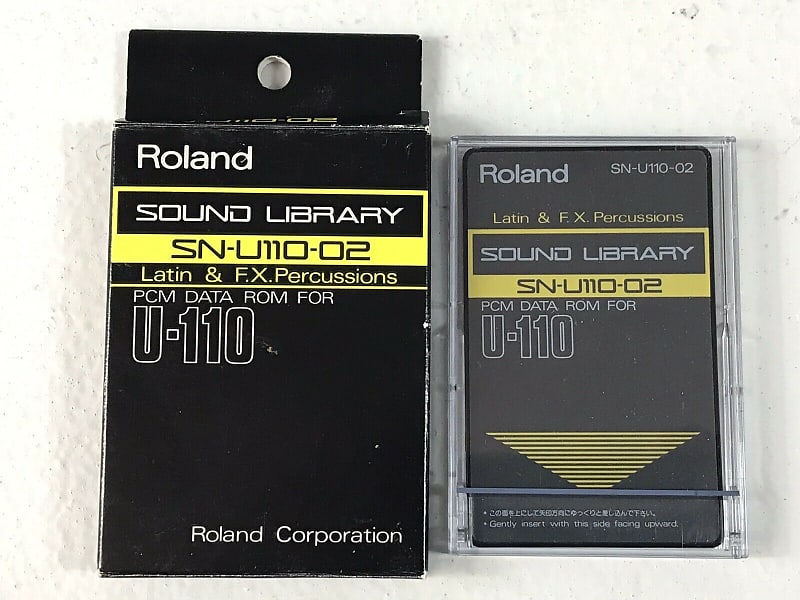 Roland SN-U110-02 Latin & F.X. Percussions ROM Card for U-110 synth image 1