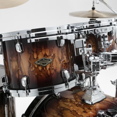 Tama WBST13R-MBR Starclassic Walnut/Birch Lacquer Rack Tom 13" x 9" - Molten Brown Burst/Chrome HW image 4