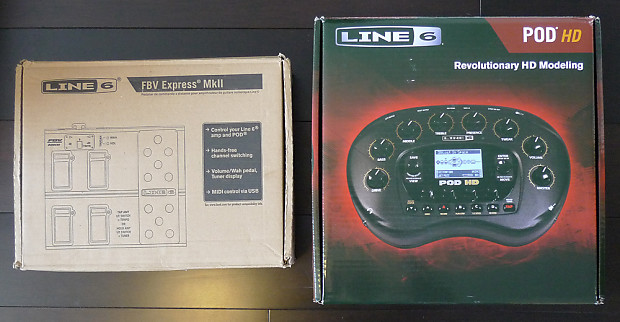 Line 6 POD HD desktop w/ FBV Express MKII foot controller - in box