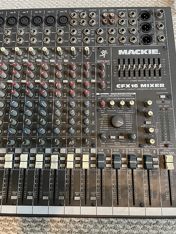 Mackie CFX16 Mixer 16 Channel Compact Integrated Live Sound Mackie CFX16 Mixer 16 Channel Compact Integrated Live Sound