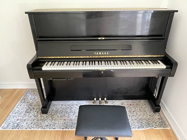 Yamaha U1 Silent Piano 1987 - Matte Black image 1