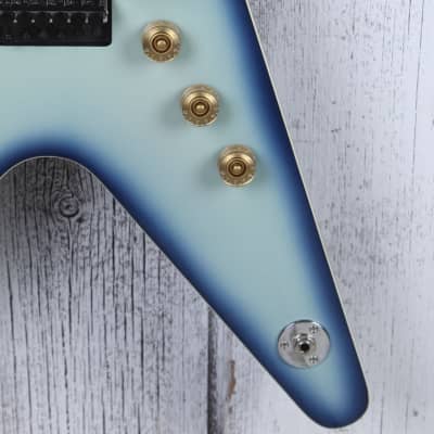 Dean ML 79 Electric Guitar Floyd Rose DMT Design HH Blue Burst Finish image 5