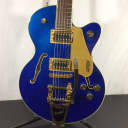 Gretsch G5655TG Electromatic Center Block Jr, Semi-Hollow Electric Guitar Azure Metallic w/ Bigsby, Gold Hardware