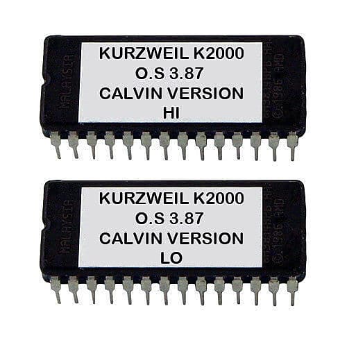Kurzweil K2000 OS Upgrade v 3.87 Calvin version Latest O.S Eprom Rom image 1