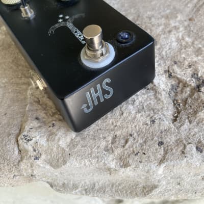 JHS Morning Glory V3 Black Hand Stamped White Ink electric guitar, Bluesbreaker style pedal image 2