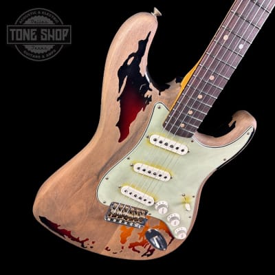 Fender Custom Shop Rory Gallagher Stratocaster Heavy Relic 3 Tone Sunburst w/case image 3