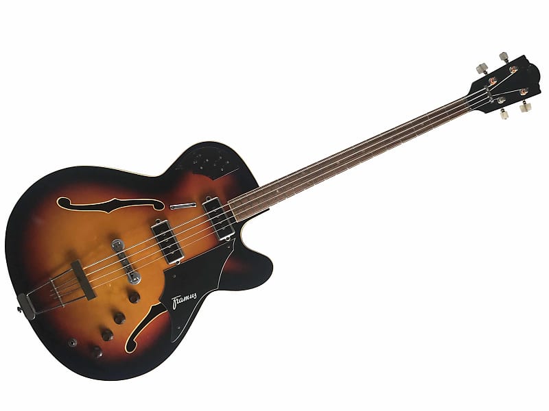 RARE 1971? Framus 5/150  Sunburst Vintage German Electric Bass Guitar with TKL Hard Case Made in Bavaria, Germany image 1