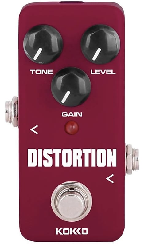 Distortion Guitar Pedal, Mini Effect Pedal Processor of Classic Distortion Tone Effect Universal for Guitar and Bass, Exclude Power Adapter - KOKKO (FDS2) image 1